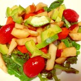 大根葉と彩り野菜のカラフルサラダ☆